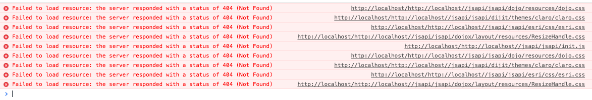 404 errors